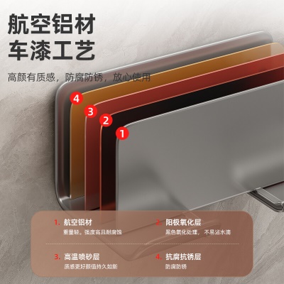 加度 吹风机置物架免打孔卫生间壁挂收纳架电吹风支架浴室风筒挂架子