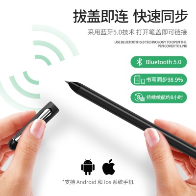 NeWYeS NEWYES  智能笔记本手写本多功能电子笔记本记事本纸屏同步办公云笔云端储存活页本 智能云笔+灰色PU活页点阵本+点阵板